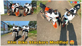 KTM Rc Siackers Modified | White Full Wrapping | Modified KTM | KTM Wrapping | Vlog Majnu Pop