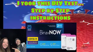 BinaxNow at home test...instructions and results!! #covidtestkit