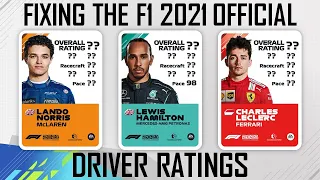 Fixing Codemasters' F1 2021 Driver Ratings | Part 1