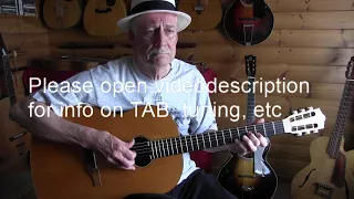 "Bo's Policy Blues" - Acoustic Blues Lesson - TAB avl