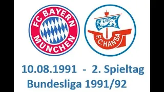 FC Bayern - FC Hansa Bundesliga 1991