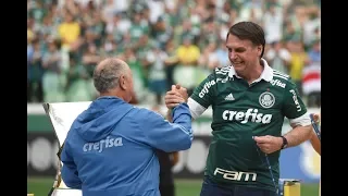 Presidente eleito Jair Bolsonaro no Allianz Parque - Festa do Deca do Palmeiras