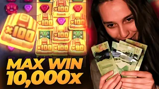 CRAZIEST MAX WIN EVER on Aztec Clusters! (10,000x)