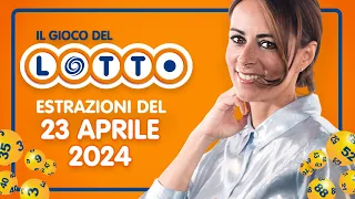 Estrazione in diretta del Gioco del Lotto e del Simbolotto di Sabato 23 Aprile 2024