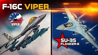 Is The F-16 Capable Of Shooting Down The Su-35 Super Flanker ? | Digital Combat Simulator | DCS |