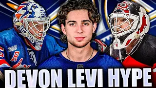 DEVON LEVI HYPE: COMPARISONS TO NHL LEGENDS (Buffalo Sabres News & NHL Prospects Rumours Today 2023)