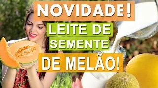 Leite vegetal de SEMENTE DE MELÃO | Barato, vegano, DELICIOSO e sem lactose