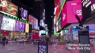 Times Square in New York City is eerily quiet amid the coronavirus pandemic | 10News WTSP