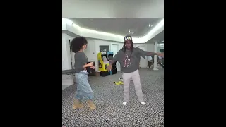 Tyla and Kai Cenat join the Tshwala Bam dance challenge.