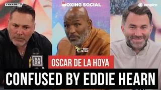 Oscar de la Hoya CONFUSED why Eddie Hearn is involved in Devin Haney vs Ryan Garcia NEGOTIATIONS