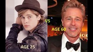 Brad Pitt age 25 to 60 transformation and haircuts