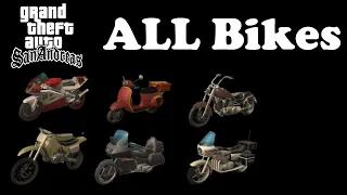 GTA: San Andreas - All Bikes (Overview)
