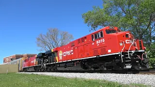 Two Newly Painted CPKC GE's Lead a Freight, 5/25/24