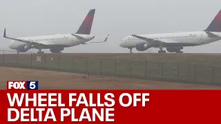 Delta plane loses nose wheel at Atlanta airport | FOX 5 News