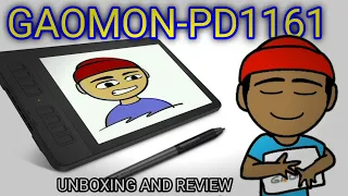 (GAOMON PD1161) graphic pen display tablet unboxing and review