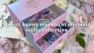 c-beauty makeup haul 🌸 flower knows🌙moonlight mermaid 🧜‍♀️ aesthetic makeup items review & swatches