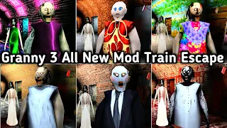 All New Granny 3 Mods Train Escape Endings