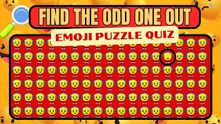 Odd One Out Emoji Challenge ! Emoji Puzzle : Can U Spot the Difference !Test Your Eye for Detail !