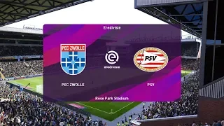 PES 2020 | PEC Zwolle vs PSV - Netherlands Eredivisie | 29 September 2019 | Full Gameplay HD