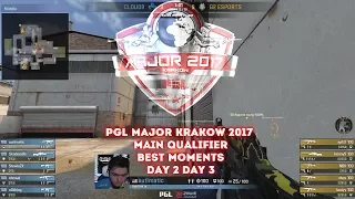 ЛУЧШИЕ МОМЕНТЫ PGL Major Krakow 2017 Main Qualifier ДЕНЬ 2-3