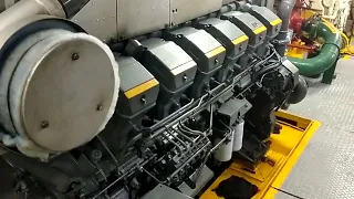 Engine room tug boat