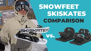 Snowfeet* vs. Skiskates Comparison | First Time Review by Snowboarder