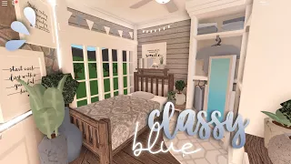 - Classy Blue Cliffside Home - Bloxburg Speedbuild - Nixilia -