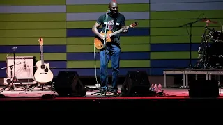 Cedric Burnside live at the 2023 Fishers Blues Fest on 9-2-2023