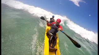 Epic V8 Double Catches 1km Wave!