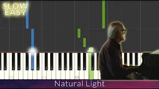 Ludovico Einaudi - Natural Light SLOW EASY Piano Tutorial
