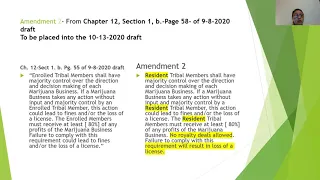OST Cannabis Group set of last amendments proposed for the OST 10-13-2020 Draft.