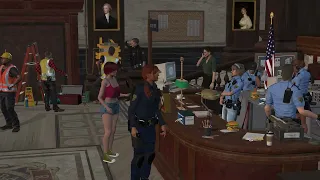 Misty at the RPD, seems upset about something