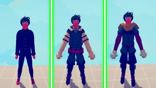 THE EVOLUTION OF DEKU (MHA) IN TABS | Totally Accurate Battle Simulator