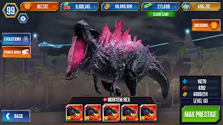 X5 PLAYABLE BOSSES MORTEM REX in JURASSIC WORLD THE GAME! I CAN'T WAIT!