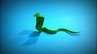 Origami Snake | How to Make a Paper Snake (Paper Cobra) DIY - Easy Origami Step by Step