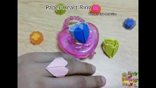 Paper heart ring (without tape and glue)