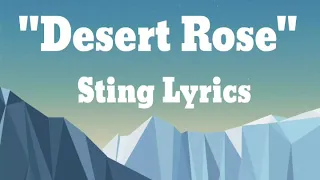 Desert rose sting lyrics