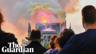 Notre Dame fire: Paris mourns as Emmanuel Macron commits to rebuilding the famous cathedral