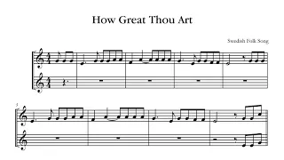 How Great Thou Art Trumpet Sheet Music With Harmony