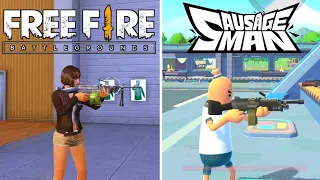 Free Fire VS Sausage Man - Weapon Shot & Reload Animation Part 2