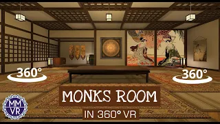 Meditate in the Monks room in 360 VR with Zen Music