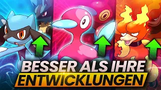 Diese Pokemon sind STÄRKER, als ihre ENTWICKLUNGEN!