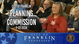 City of Franklin, Planning Commission 2-22-2024