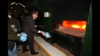 Почти 400 килограммов «посольского кокаина» сожгли в крематории