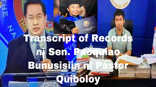 Pastor Apollo Quiboloy Hinanapan ng Transcript of Records si Sen. Manny Pacquiao | #shorts