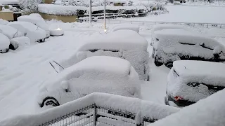 🔴 Japan is buried in snow! There is no end of snow! Mounds of snow buried Yamagata, Fukushima 降雪