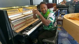 Kris Nicholson Demos the GEBR. SCHULTZ G30 Professional Upright Piano at NAMM 2023