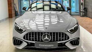 2023 Mercedes-AMG SL V8 577hp Futuristic Sport Car- Exterior Interior Walkaround - 2022 LA Auto Show