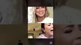 Tori Kelly & Demi Lovato singing Stone Cold together on IG live ❤️