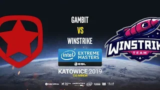 Gambit vs Winstrike - IEM Katowice CIS Minor - map3 - de_dust2 [Gromjkee & Tafa]